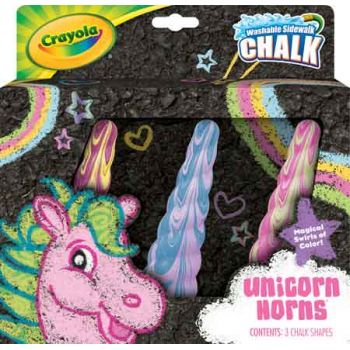 Crayola 3pk Washable Sidewalk Chalk Unicorn Rainbow assorted ( ONLY SOLD in Carton of 4 ) Crayola 3pk Washable Sidewalk Chalk Unicorn Rainbow assorted ( ONLY SOLD in Carton of 4 )