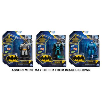 "Batman 4"" Basic Figure with Accessories assorted ( ONLY SOLD in Carton of 6 )" "Batman 4"" Basic Figure with Accessories assorted ( ONLY SOLD in Carton of 6 )"