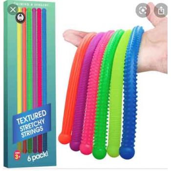 Textured 30cm Stretchy Strings 6pk ( ONLY SOLD in Carton of 24 ) ( was RRP $14.99 ) Textured 30cm Stretchy Strings 6pk ( ONLY SOLD in Carton of 24 ) ( was RRP $14.99 )