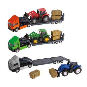 Country Life Diecast Tractor Transporter assorted ( ONLY SOLD in Display of 6 ) Country Life Diecast Tractor Transporter assorted ( ONLY SOLD in Display of 6 )