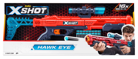 Zuru XSHOT Excel - Hawk Eye Dart Shooter inc 16 Darts