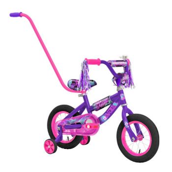Avoca Neon Bloom 30cm BMX Bike with Parent Handle