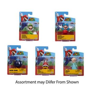 "Nintendo 2.5"" Articulated Figures assorted WAVE 35 ( ONLY SOLD in Carton of 16 )"