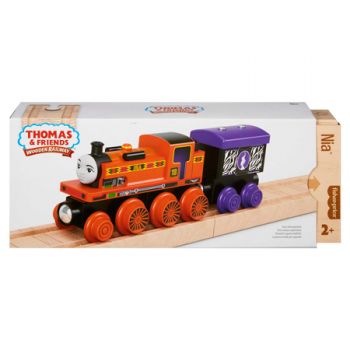 Thomas & Friends Wooden Railway Nia Engine and Cargo Car